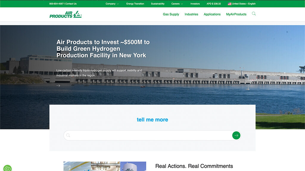 Air Products & Chemicals, Inc., Mission, Vision, Values